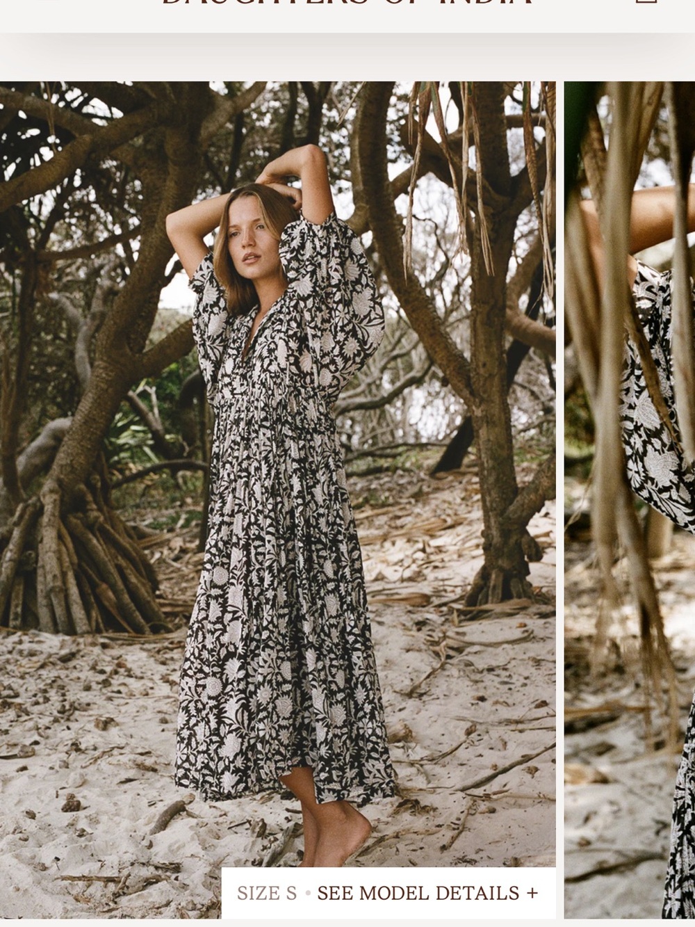 Daughters of India Kyra Dress in Pepper